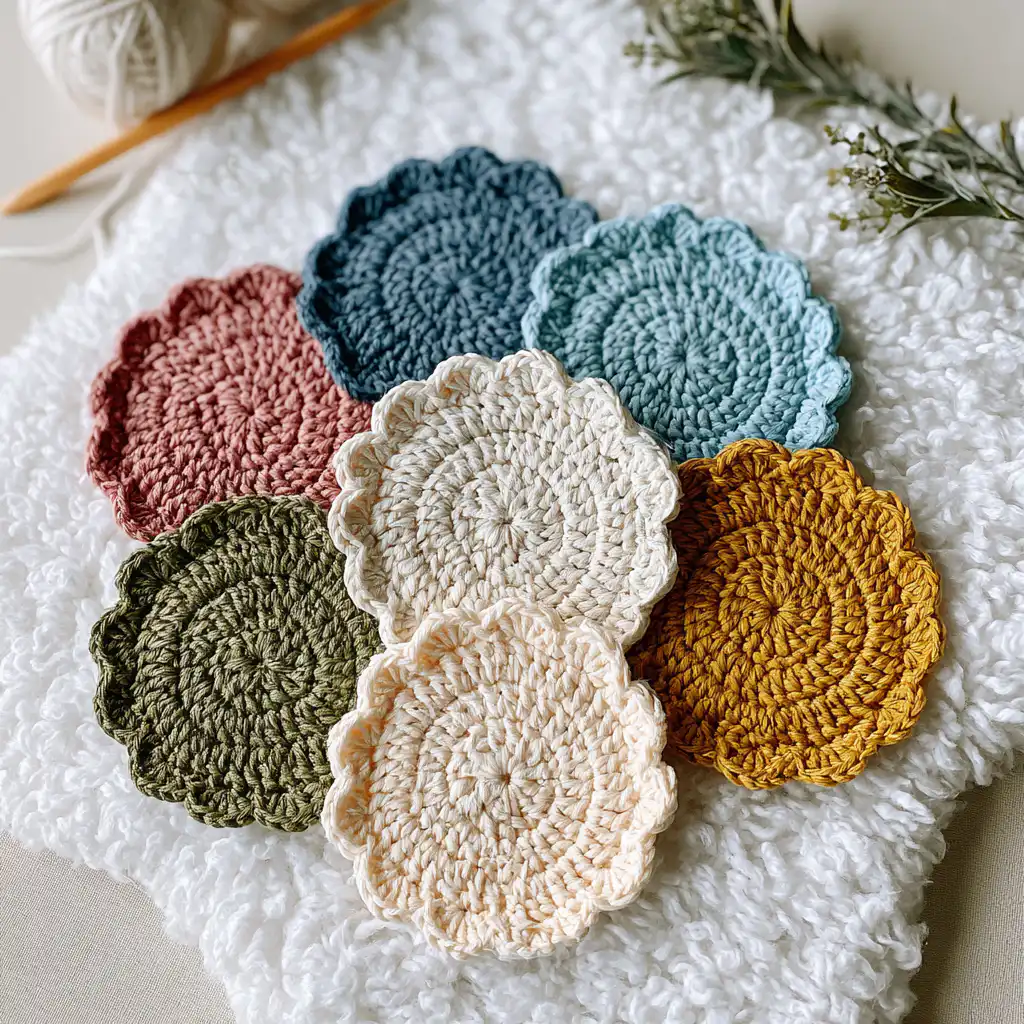 Quick and Easy Crochet Coaster Pattern - step by step