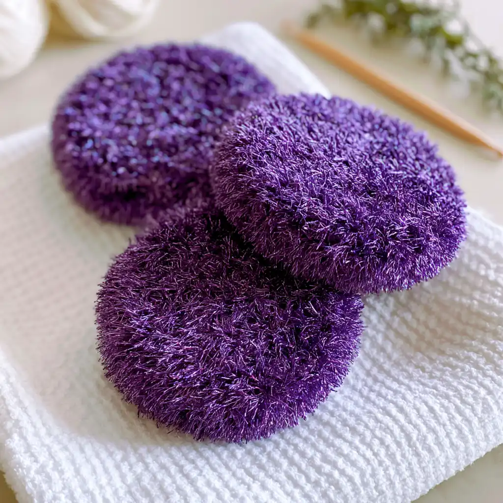 Easy Crochet Scrubby Pattern for Squeaky Clean Dishes - step by step