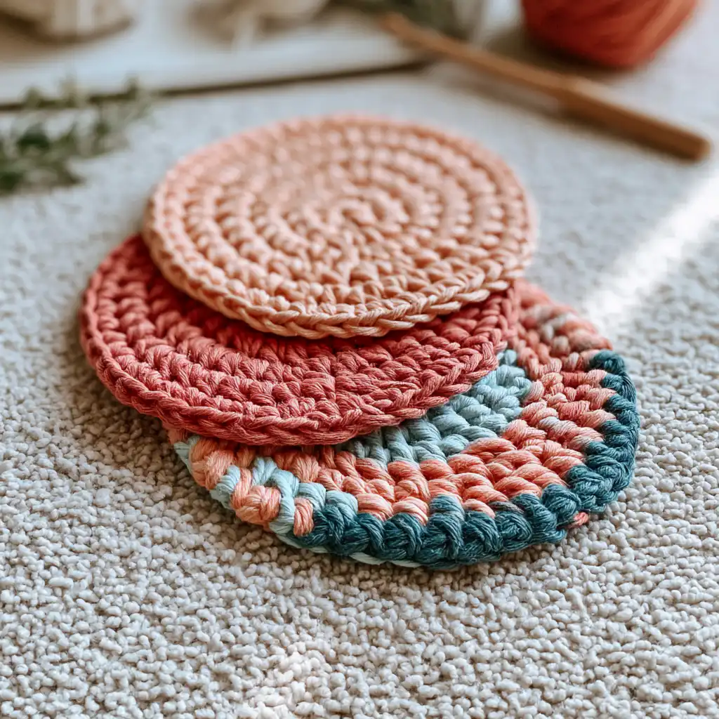 Crochet a Coaster in Just 20 Minutes - finished dish