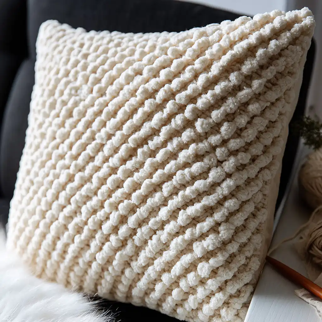 Sweater Weather Pillow: An Easy Crochet Pattern