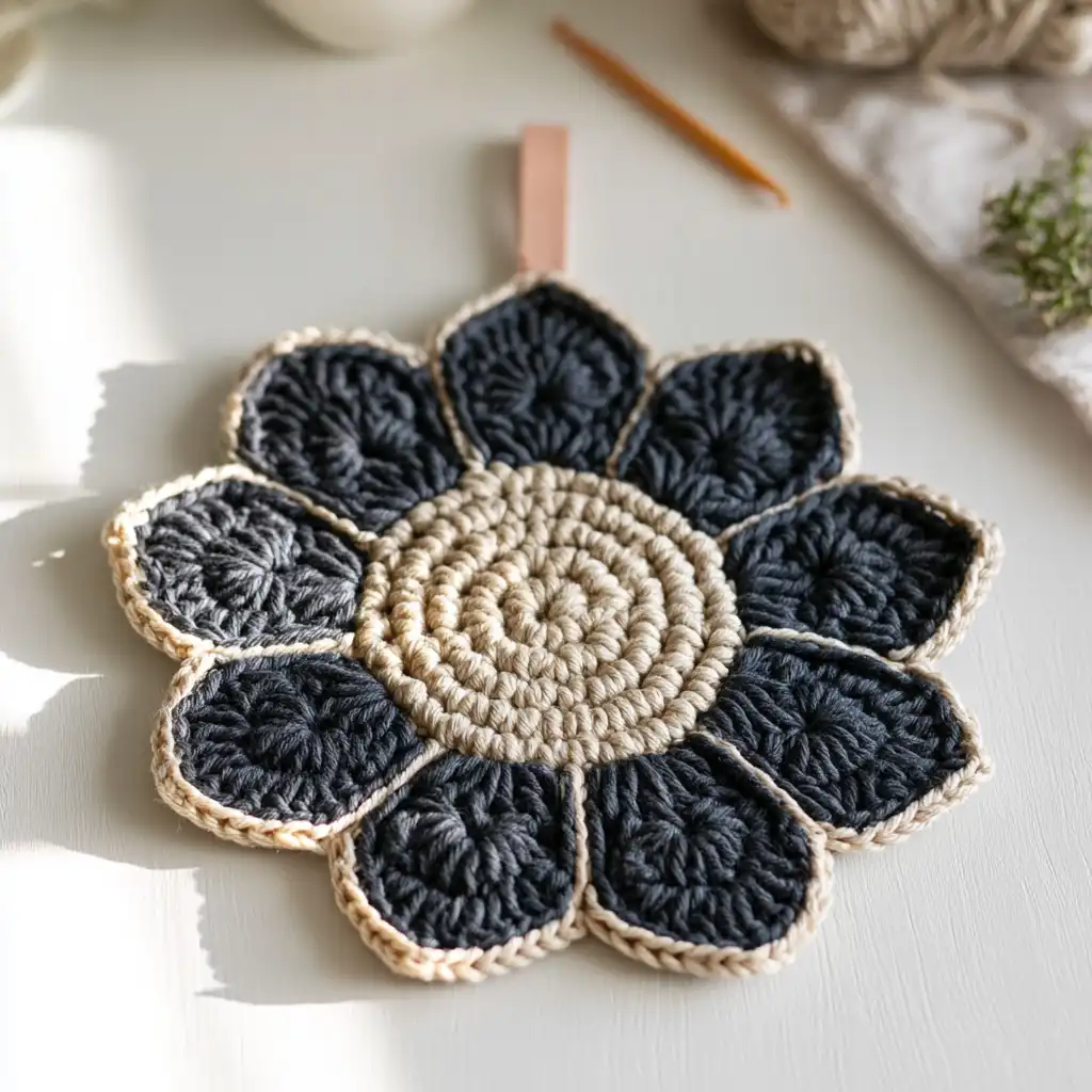 Crochet a Vintage Flower Coaster: Free Pattern & Tutorial