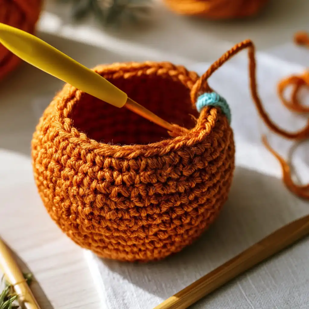 Crochet a Charming Persimmon: Free Amigurumi Pattern - step by step