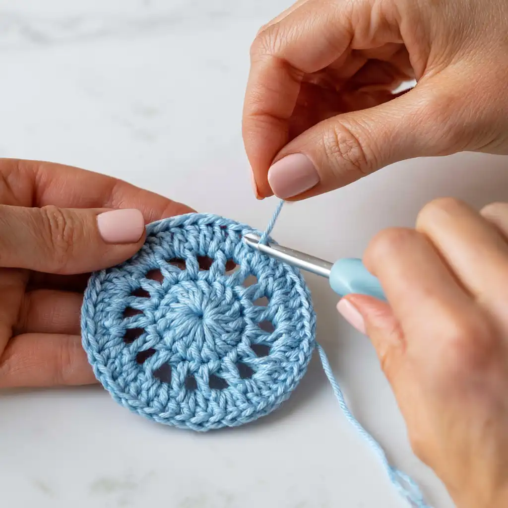 Crochet a Beautiful Willow Granny Square with This Free Pattern - step by step