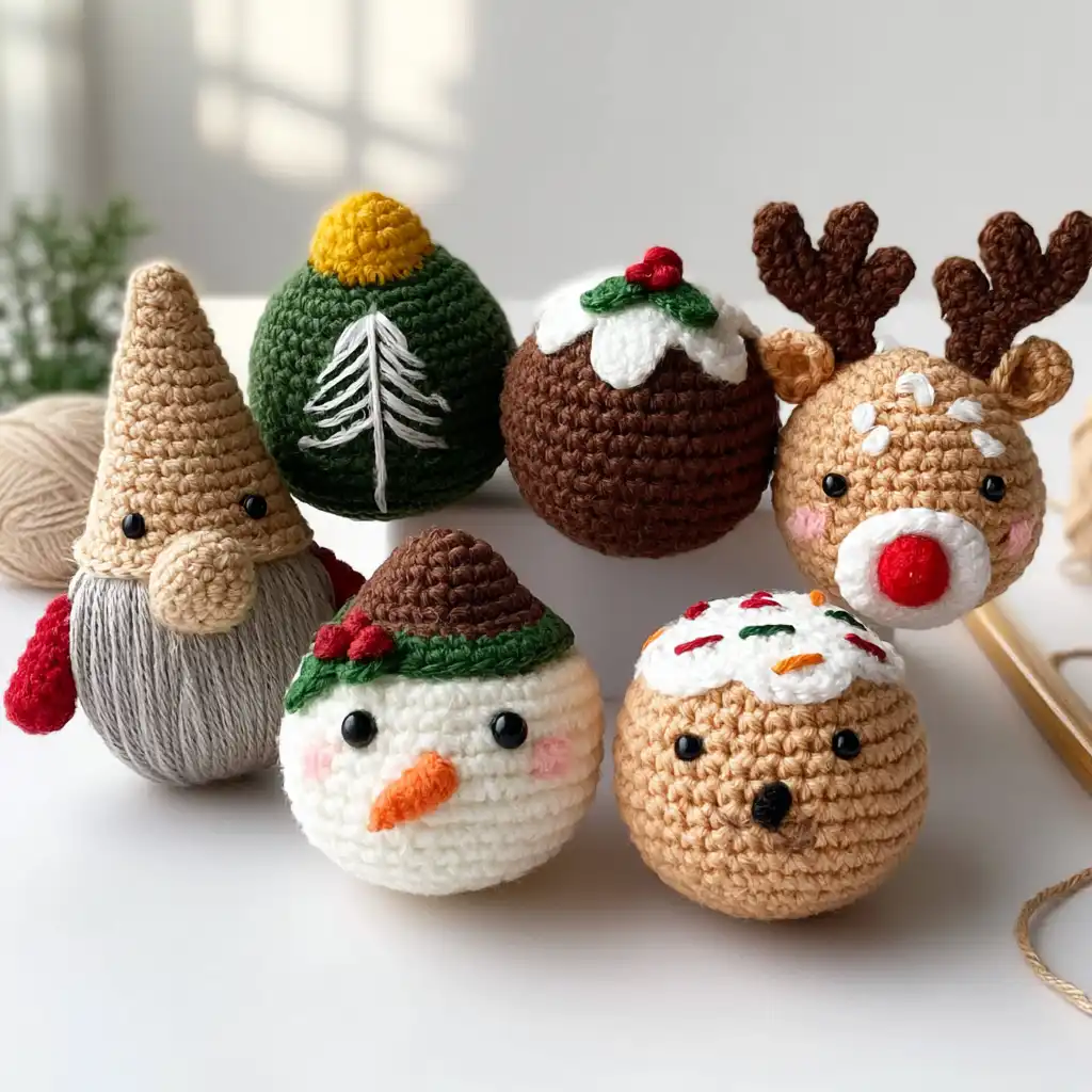 Crochet Your Own Personalized Christmas Ornaments
