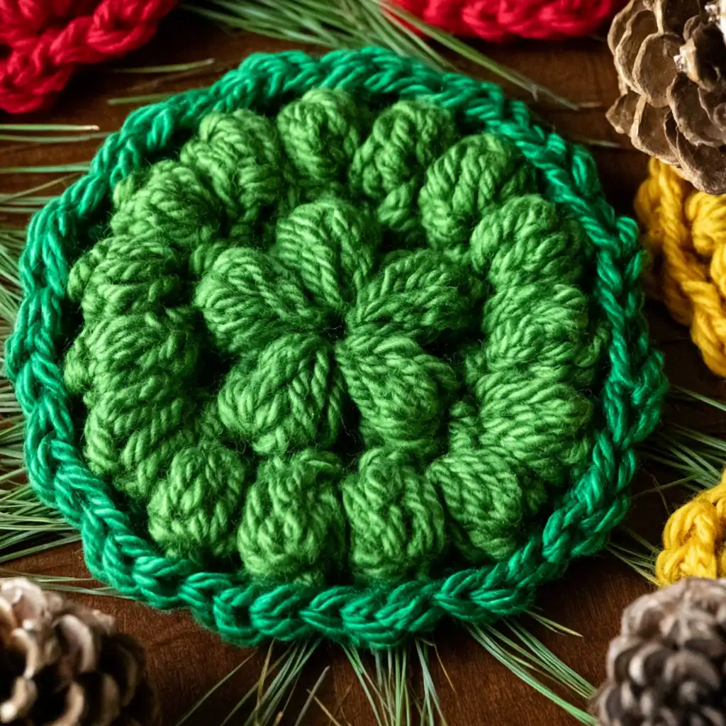 Crochet Christmas Ornament Coasters: A Free and Easy Pattern - step by step