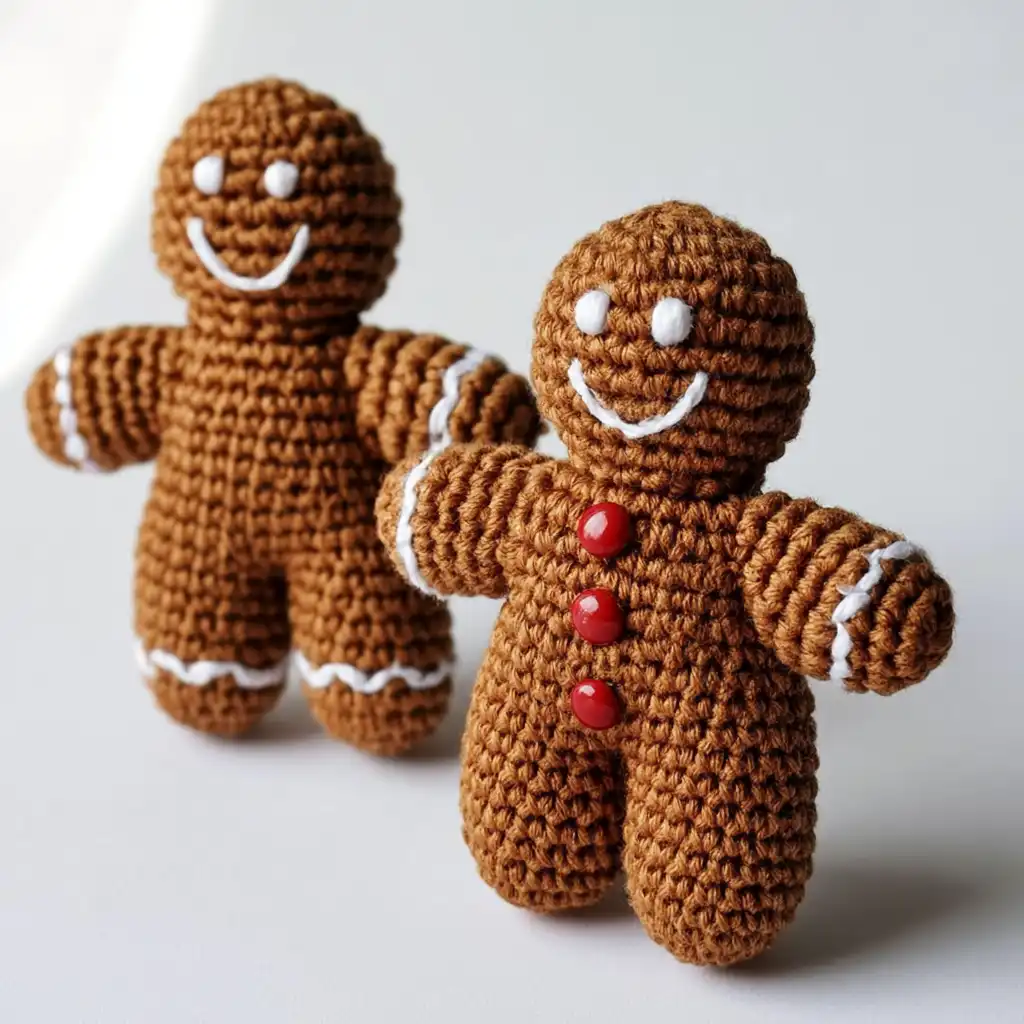 Free Crochet Patterns: Gingerbread Men and Unicorn Appliques