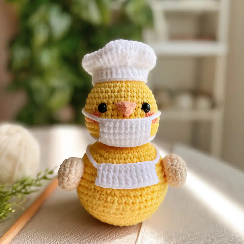 Crochet an Adorable Chicken Chef: Free Pattern!